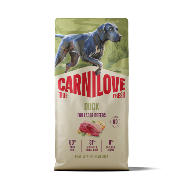 Carnilove Carnilove True Duck Adult Dry Dog Food pet food packaging